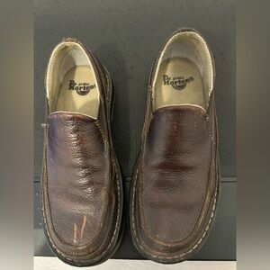 Vintage Dr. Martens Lennon Air Wair Brown Leather Slip On Loafers Size9